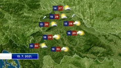 Vremenska prognoza , Foto: Dnevnik/HTV/HRT