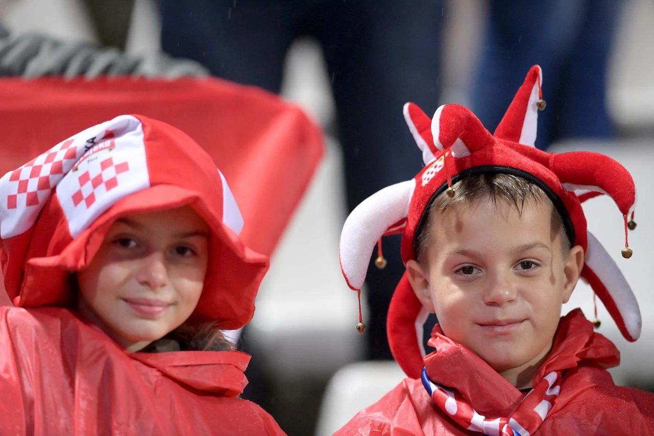Hrvatski navijači u Gradskom vrtu, Foto: Igor Šoban/PIXSELL