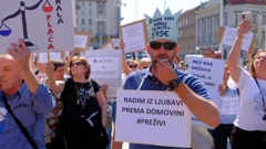 Prosvjed službenika i namještenika u pravosuđu