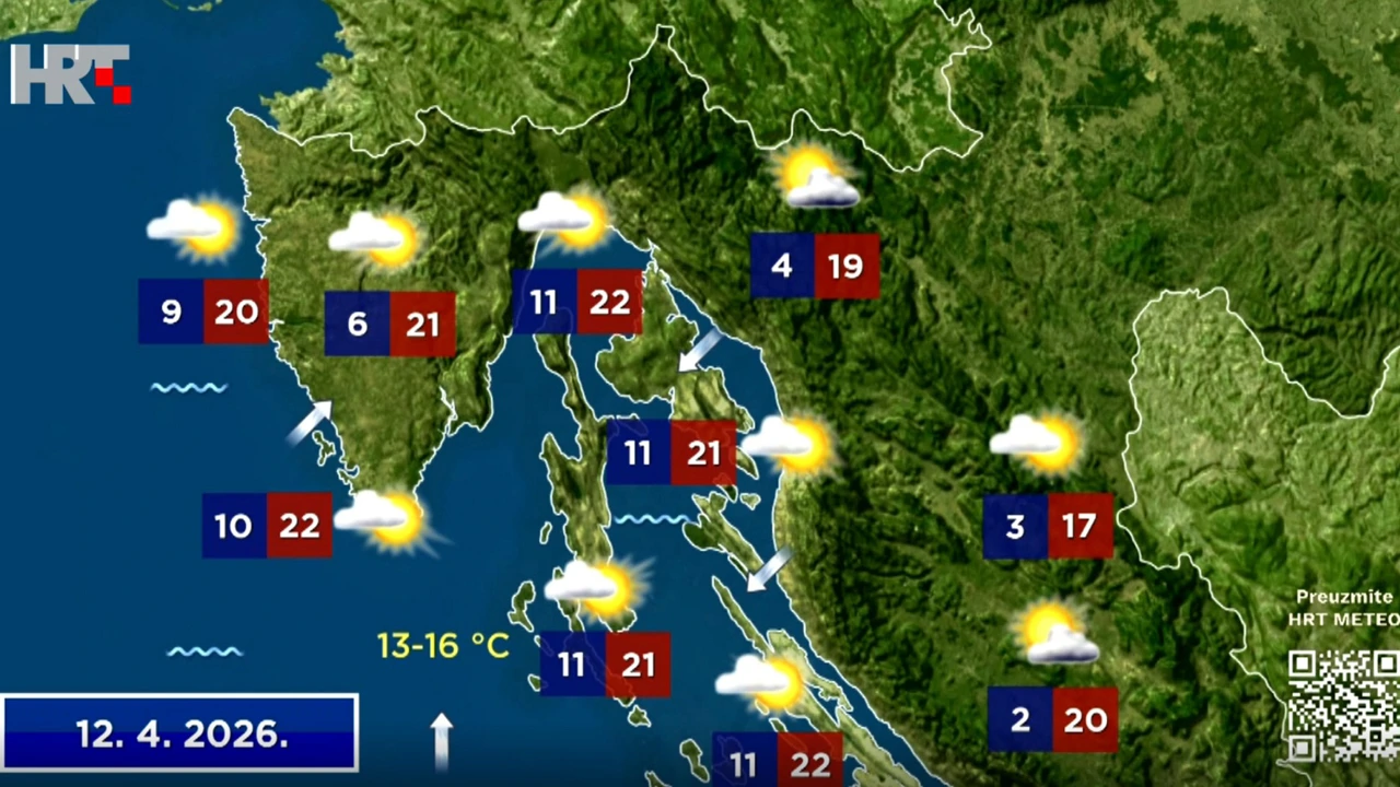 Na sjevernom Jadranu i u gorskim krajevima pretežno sunčano, Foto: Dnevnik/HRT