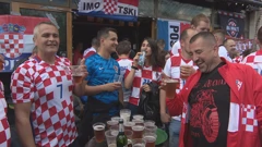 Hrvatski navijači u Kopenhagenu , Foto: HTV/HRT