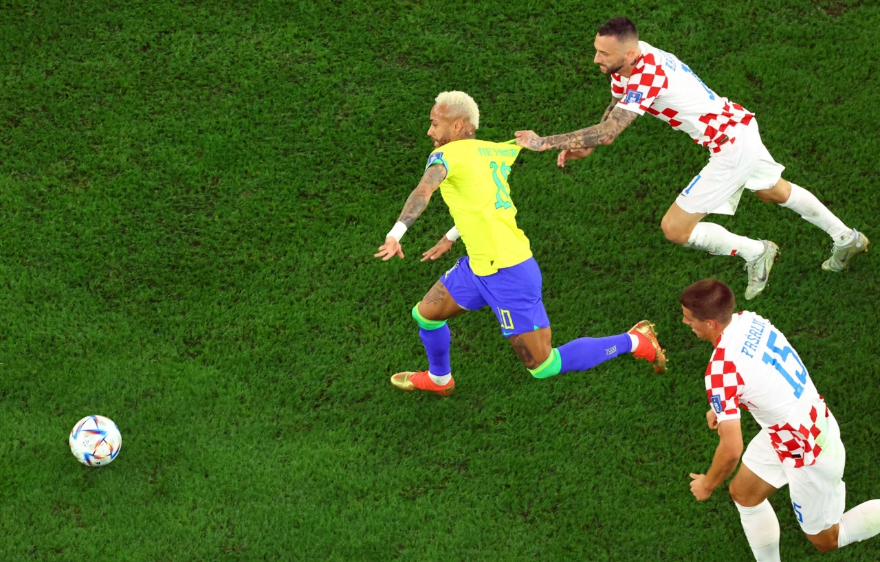 Neymar, Mario Pašalić, Marcelo Brozović, Foto: Fabrizio Bensch/ REUTERS