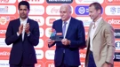 Nasser Al-Khelaifi, Željko Obradović i Aleksander Čeferin 