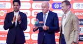 Nasser Al-Khelaifi, Željko Obradović i Aleksander Čeferin 