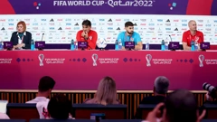 Zlatko Dalić i Joško Gvardiol na konferenciji za medije