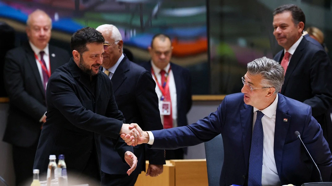 Volodimir Zelenski i Andrej Plenković