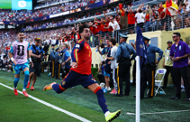 Ferran Torres slavi pogodak za 1-0 Španjolske, Foto: Kai Pfaffenbach/REUTERS