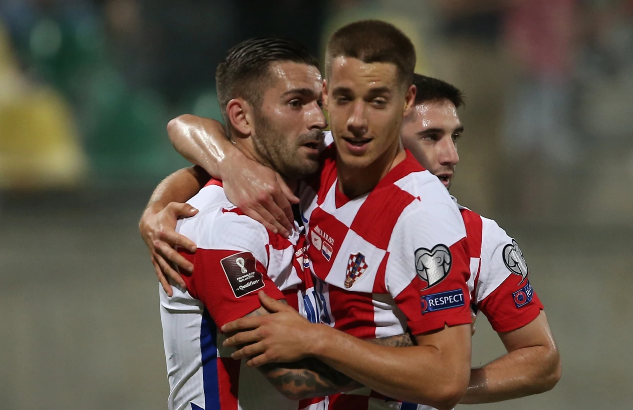 Slavlje hrvatskih nogometaša, Foto: Yiannis Kourtoglou/REUTERS/