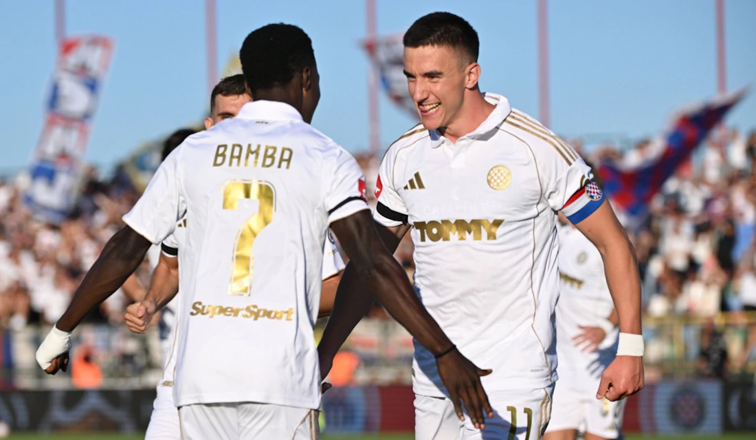 Bamba i Šego slave prvi gol Hajduka
