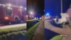 S ceste sletio kombi s migrantima - dvoje mrtvih, 9 se bori za život, Foto: HRT/HTV