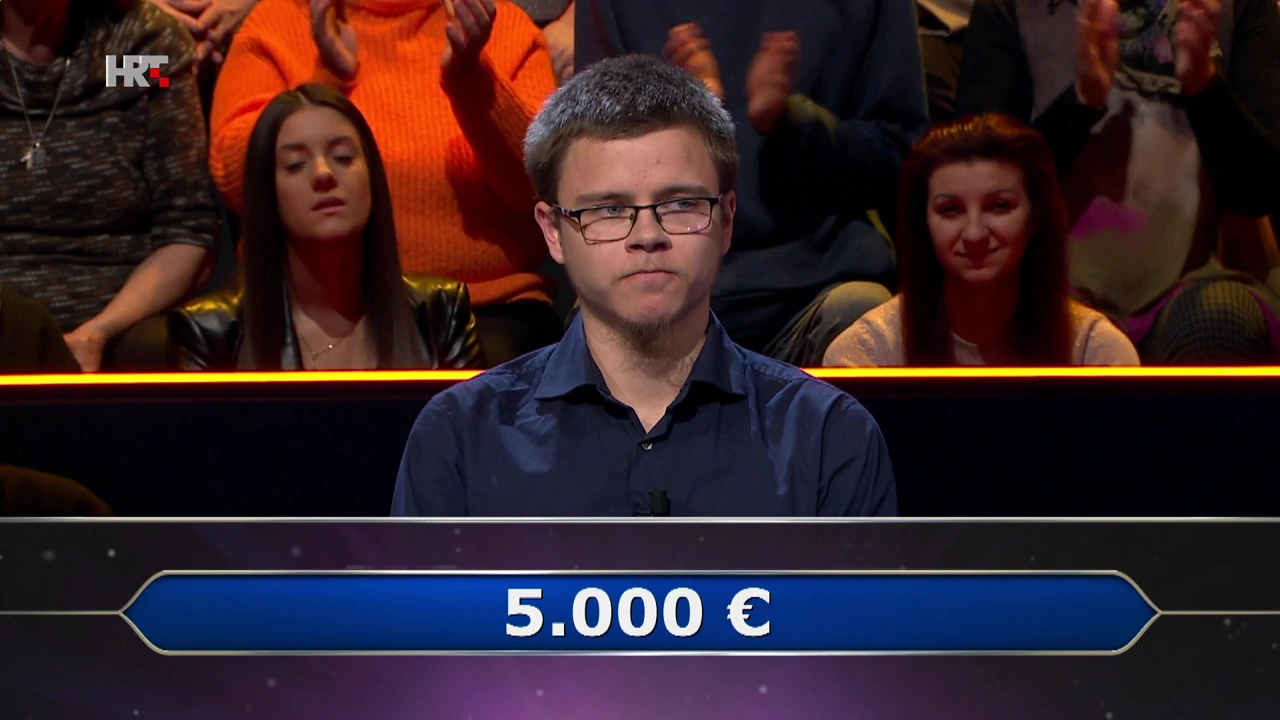 Adam Damjanović, Foto: Tko želi biti milijunaš?/HRT