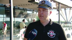Navijači na zagrebačkom aerodromu, Foto: HTV4/HRT