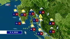 Vremenska prognoza, Foto: HTV/HRT