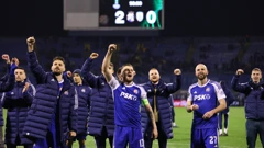 Slavlje Dinama nakon pobjede protiv PAOK-a