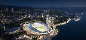 Projekcija izgleda buduće Kantride, Foto: HNK Rijeka/HRT