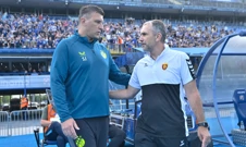 Treneri Dinama i Vardara, Sergej Jakirović i Gorazd Mihajlov, Foto: Ronald Gorsic/CROPIX