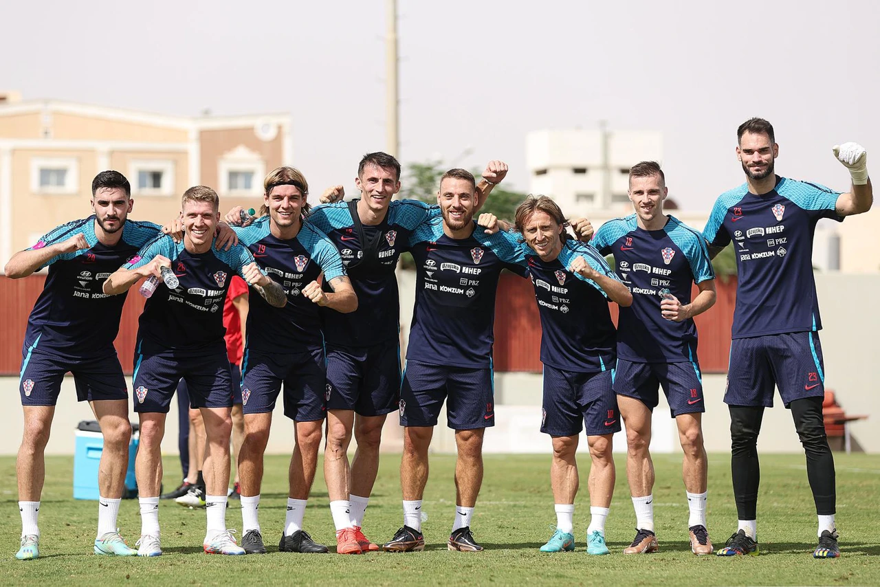 Trening hrvatske nogometne reprezentacije u Rijadu, Foto: Goran Stanzl/PIXSELL