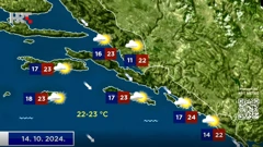 Vremenska prognoza, Foto: HTV/HRT