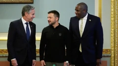 Antony Blinken, Volodimir Zelenski, David Lammy