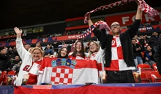 Hrvatski navijači na Fortuna Areni , Foto: Marko Lukunić/PIXSELL