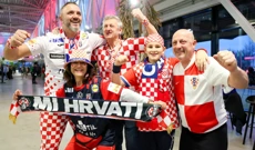 Hrvatski navijači u Herningu , Foto: Sanjin Strukić/PIXSELL