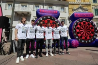 Igrači HNK Rijeka na riječkom Korzu, Foto: Goran Kovacic/PIXSELL