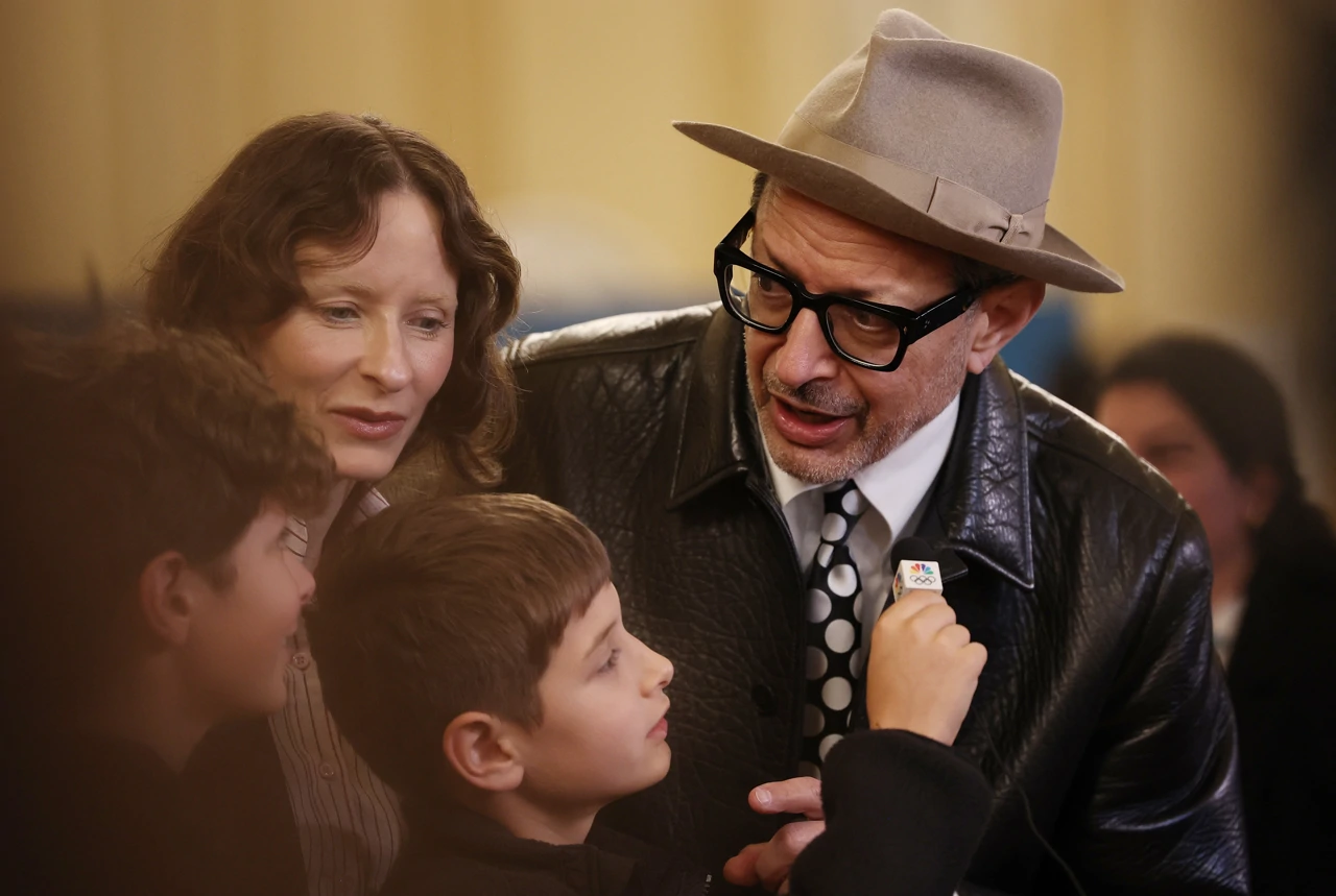 Jeff Goldblum sa suprugom i sinovima, Foto: Amanda Perobell/REUTERS
