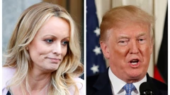 Stormy Daniels (lijevo), Donald Trump (desno)