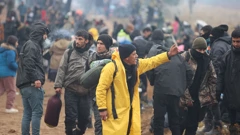 Migranti kampiraju na poljsko-bjeloruskoj granici 