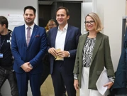Miron Hauser, Matija Fortuna, Ivana Kocelj, Foto: Renato Branđolica/HRT
