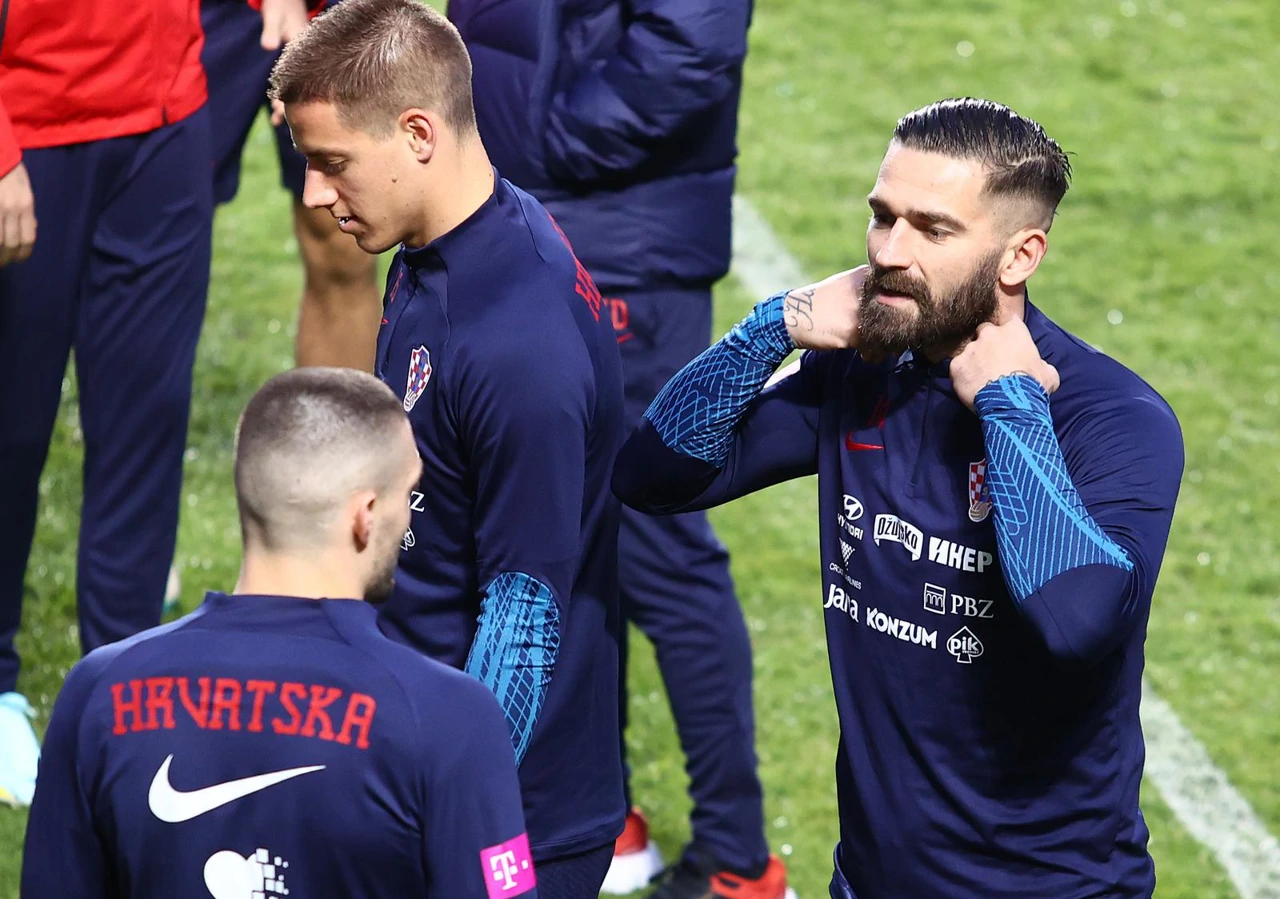 Trening hrvatske nogometne reprezentacije, Foto: Miroslav Lelas/PIXSELL