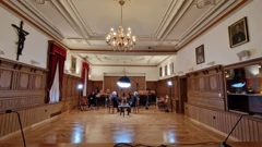 nadbiskup Mate Uzinić i Morana Kasapović, Foto: Siniša Hajduk/HRT