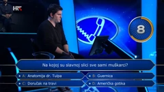 Natjecatelj Roko Sven Surać, Foto: Tko želi biti milijunaš?/HRT