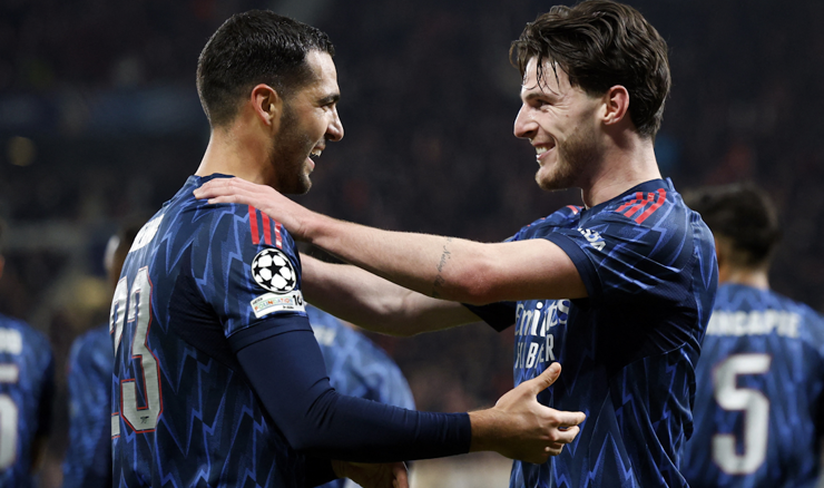 Mikel Merino i Declan Rice  