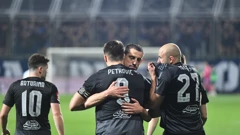 Rijeka - Dinamo, slavlje igrača Dinama 