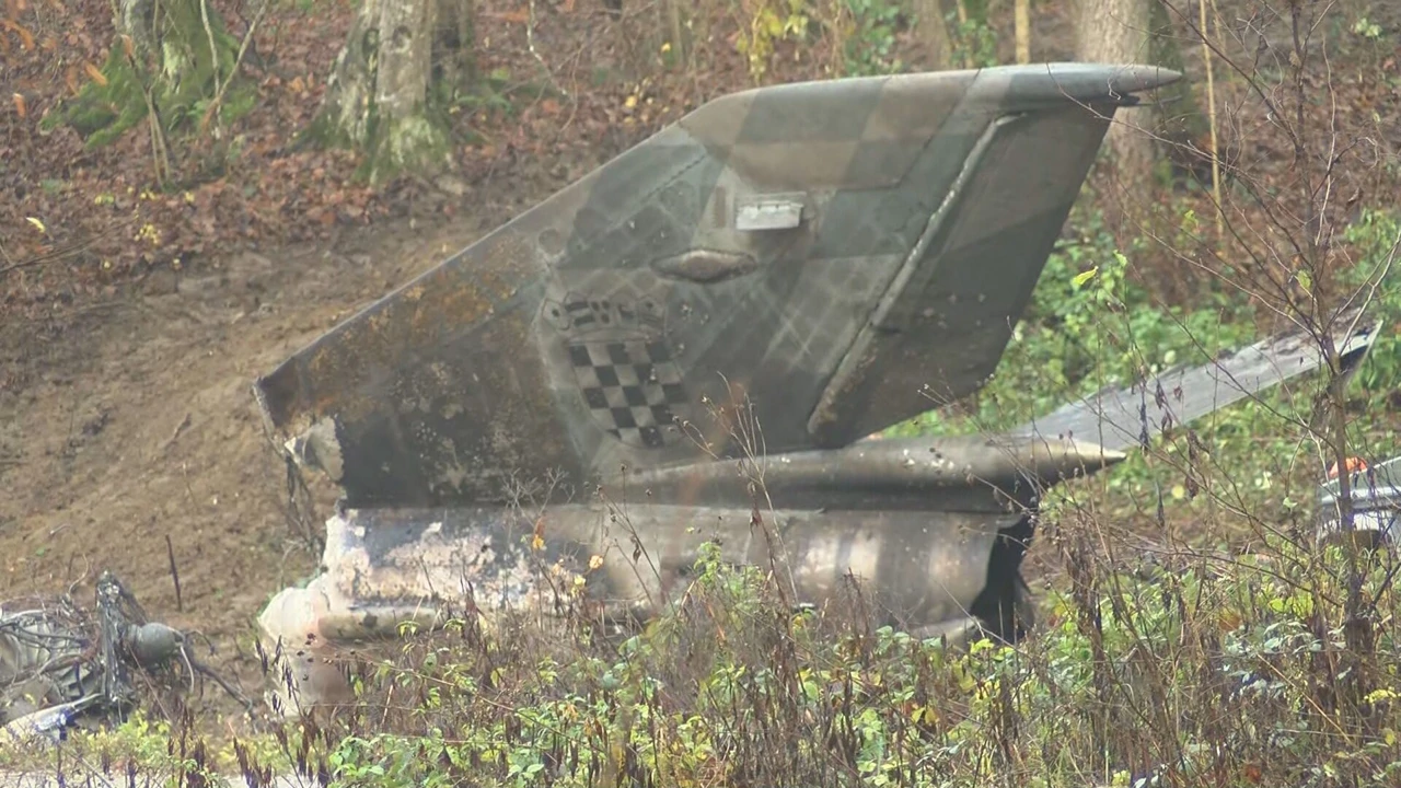Olupina MiG-a 21, Foto: HTV/HRT
