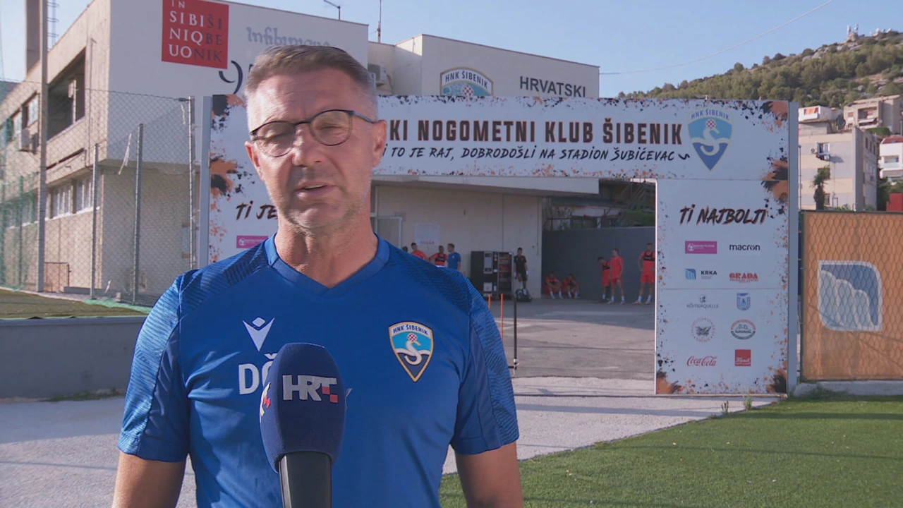 Trener Šibenika Damir Čanadi