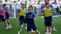 Luka Modrić na treningu