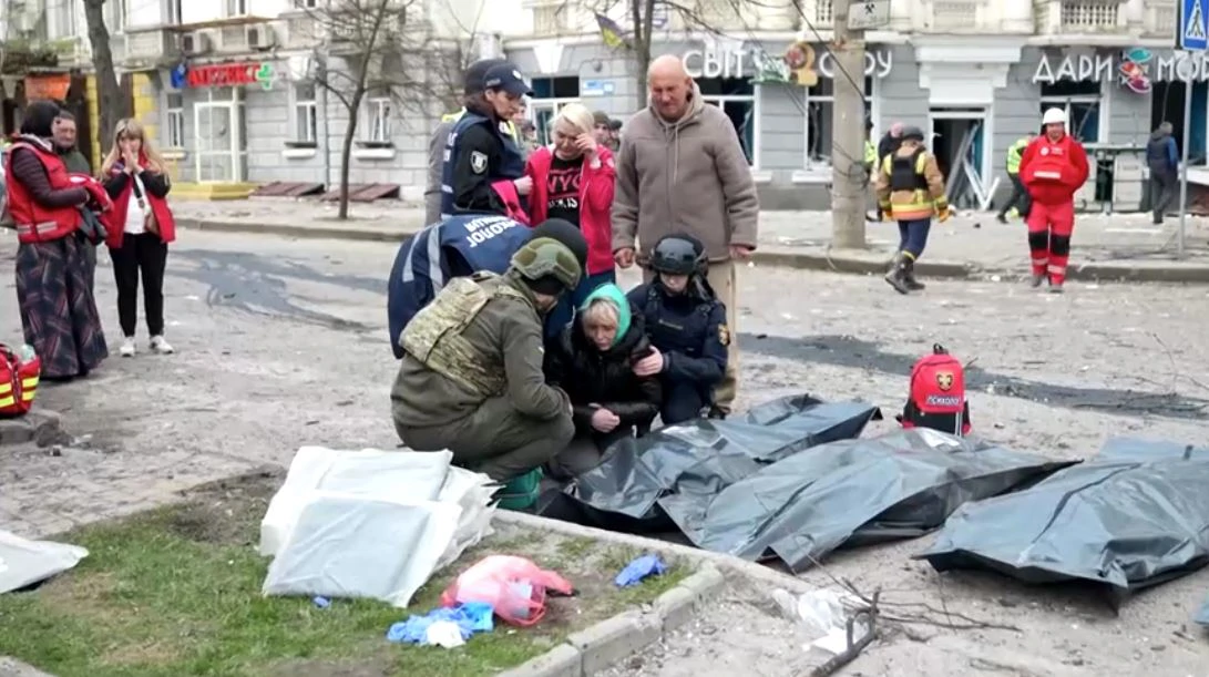 Ruski napad na Sumi, Foto:  Press service of the State Emergency Service of Ukraine/Reuters