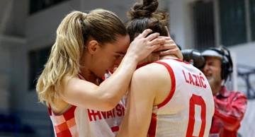Hrvatske košarkašice nakon dvoboja s Austrijom