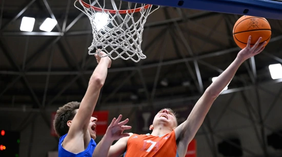 Luka Škorić (Cibona) i Luka Krajnović (Cedevita Junior)