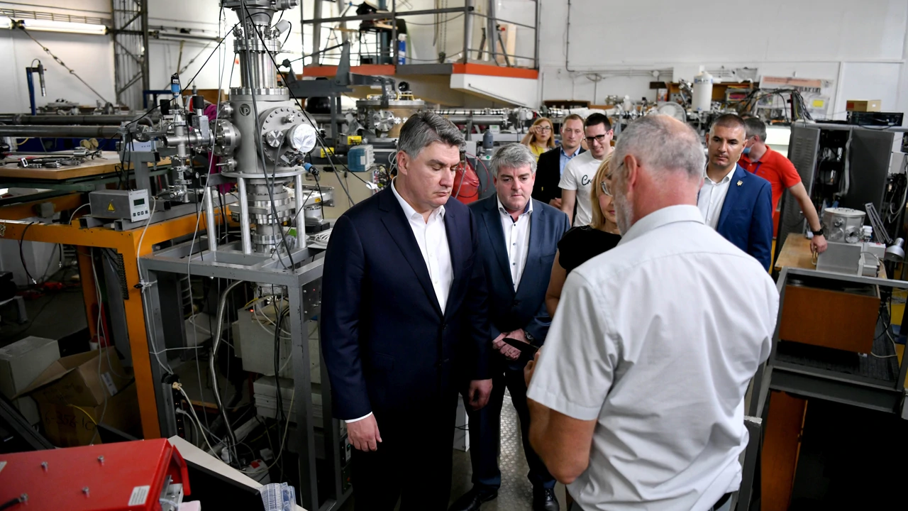 Predsjednik Milanović na Institutu Ruđer Bošković, Foto: Ured predsjednika/HRT