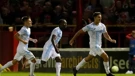 Rijeka's Oreč celebrates a goal in the 90th minute 