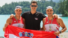 Patrik i Anton Lončarić i trener Toni Urlić
