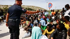 Migranti na Lampedusi