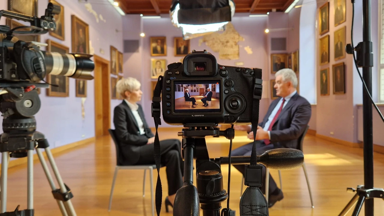 Morana Kasapović i Gojko Bežovan , Foto: Siniša Hajduk /za HRT