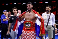 Filip Hrgović s pojasom, Foto: Peter Cziborra/Action Images via Reuters