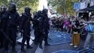 Prosvjednici i policija na ulicama Madrida