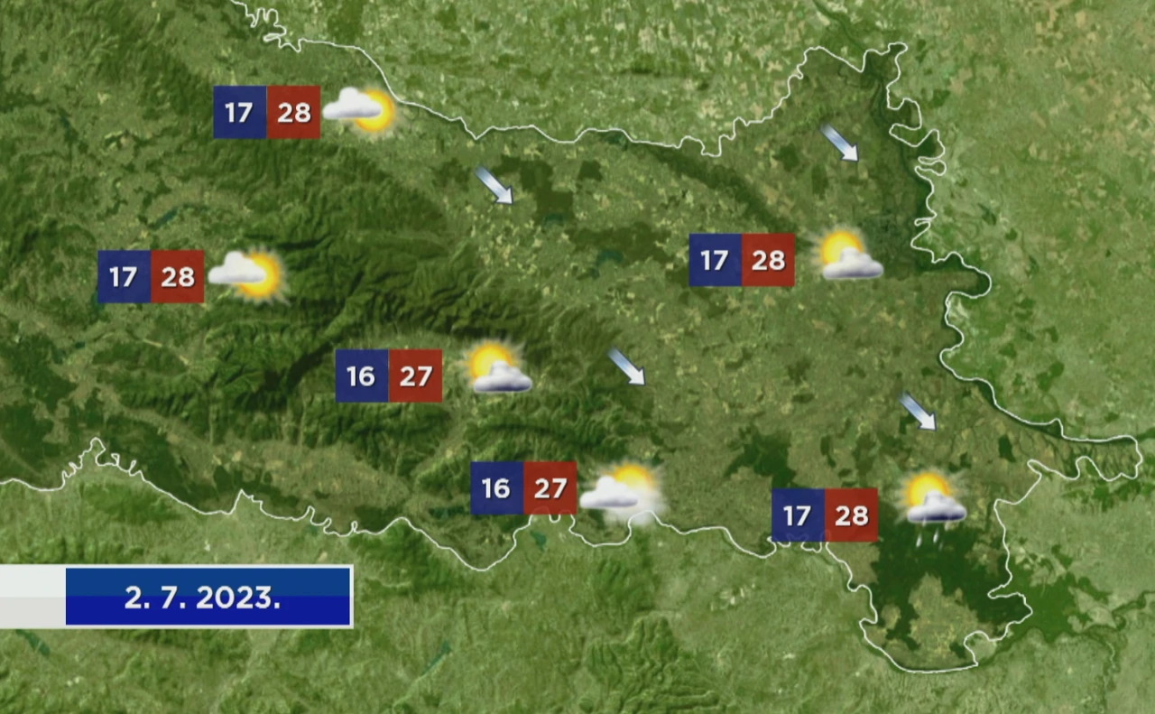Vremenska prognoza, Foto: HTV/HRT