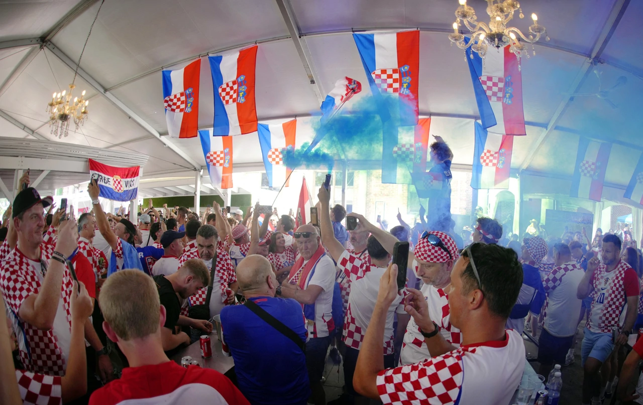 Hrvatski navijači, Foto: John E Sokolowski/IMAGN IMAGES via Reuters